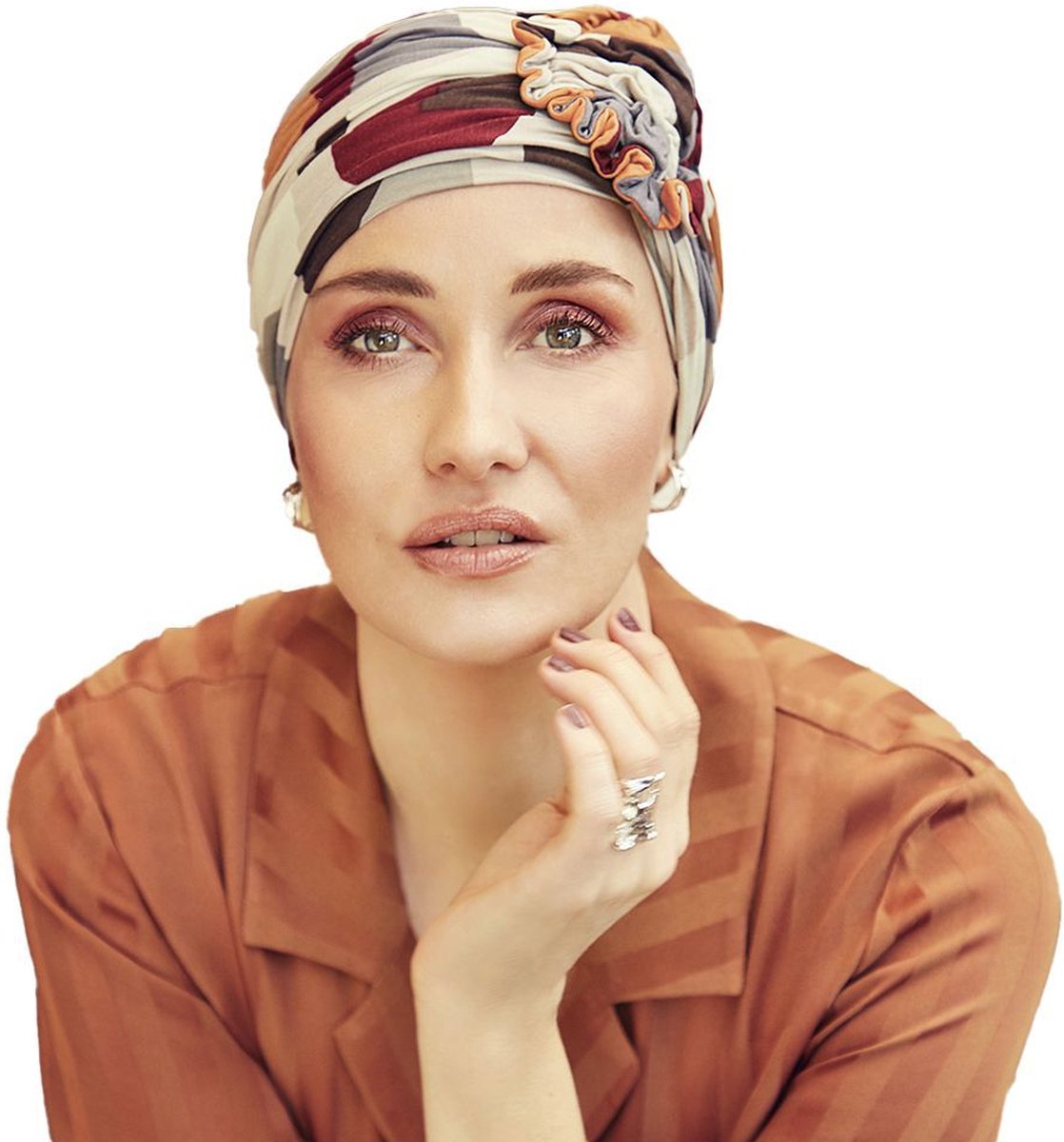 Christine Headwear - Lotus Turban - Bamboo - Chemo Mutsje / Sjaaltje - Kappers Goederen