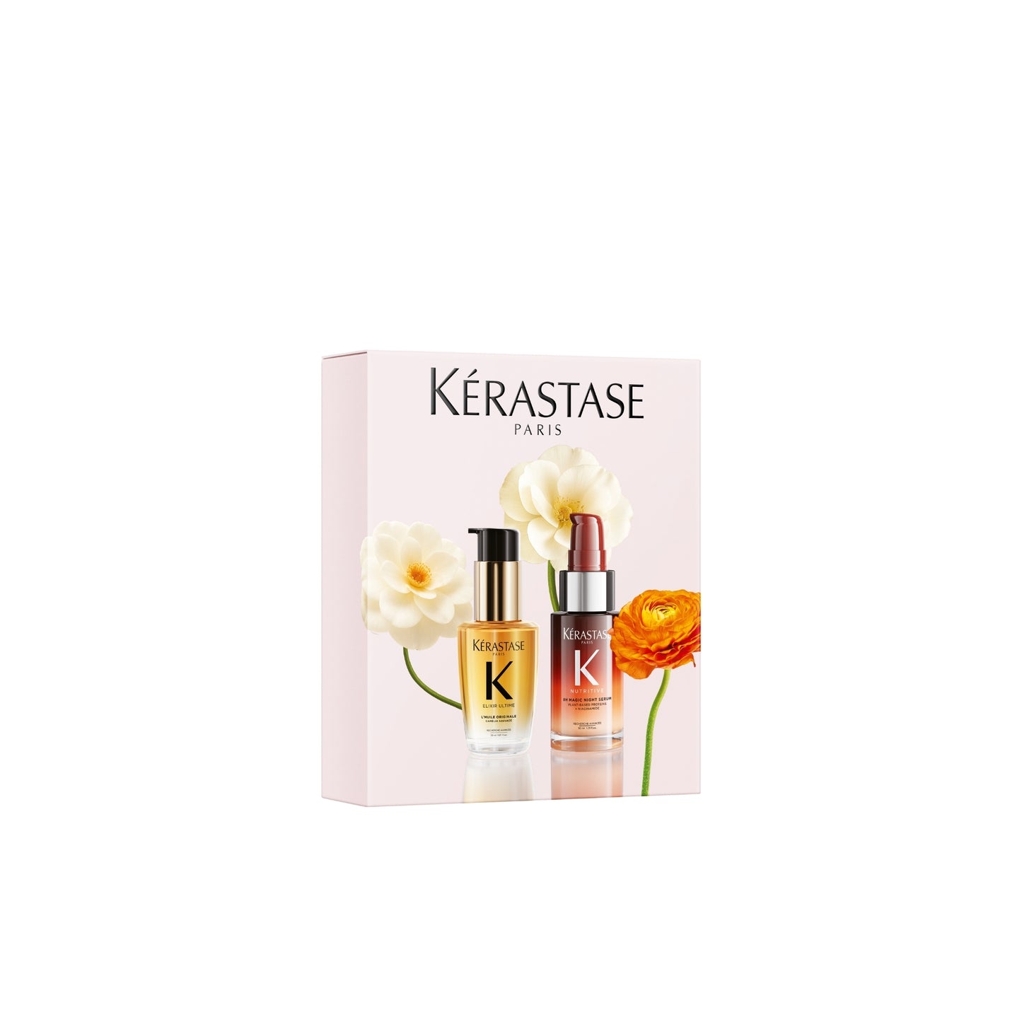 Kérastase - Elixir Ultime + Nutritive - L'Huile Original + 8H Magic Night Serum - Discover Voordeelset