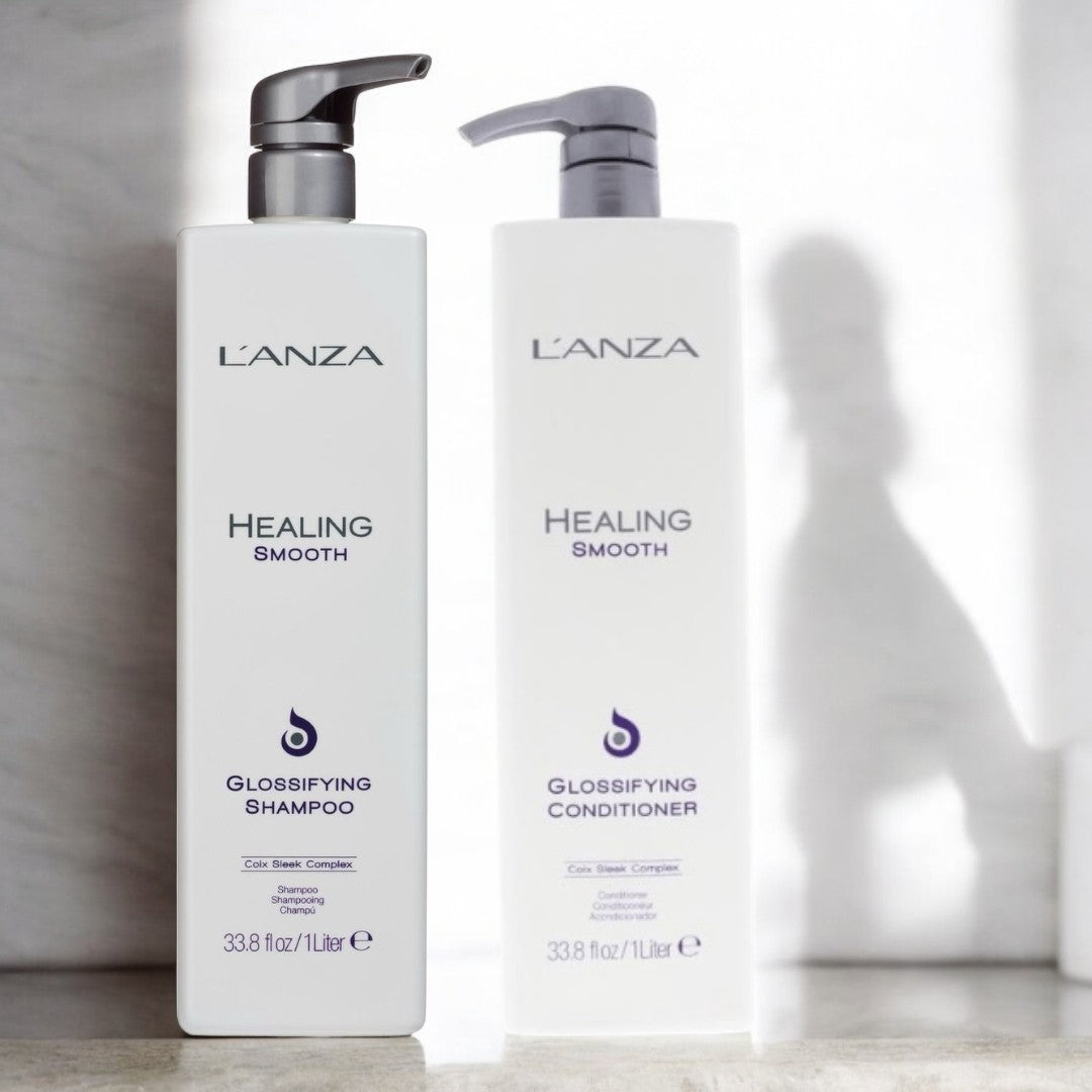 L'Anza - Healing Smooth - Glossifying Shampoo & Conditioner - Voordeelpakket - Kappers Goederen