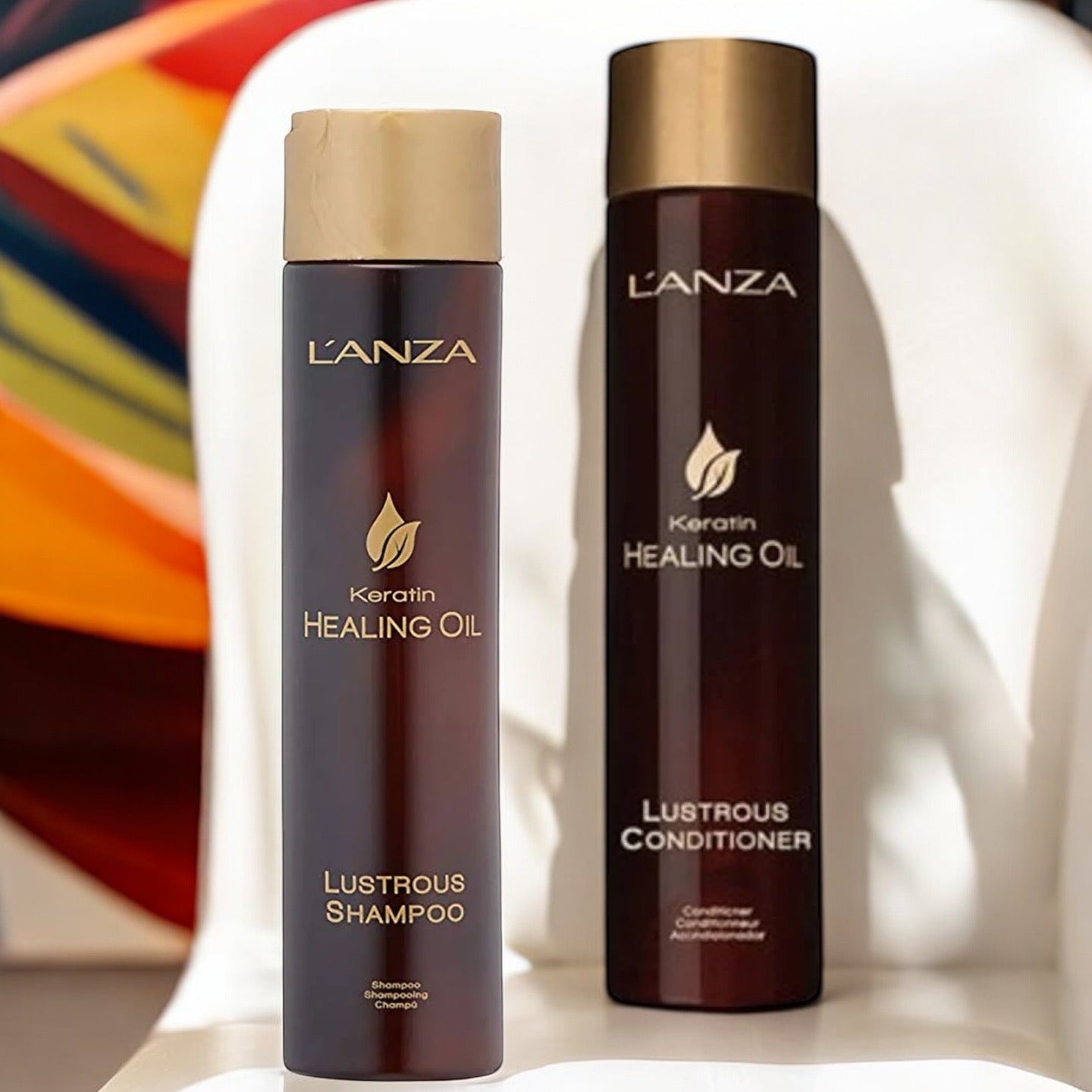 L'Anza - Healing Oil - Lustrous Shampoo & Conditioner - Voordeelset - Kappers Goederen