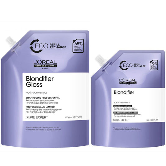 L`Oreal Professionnel - Blondifier Refill Set - Shampoo + Conditioner 1500+750ml - Blond Haar 13