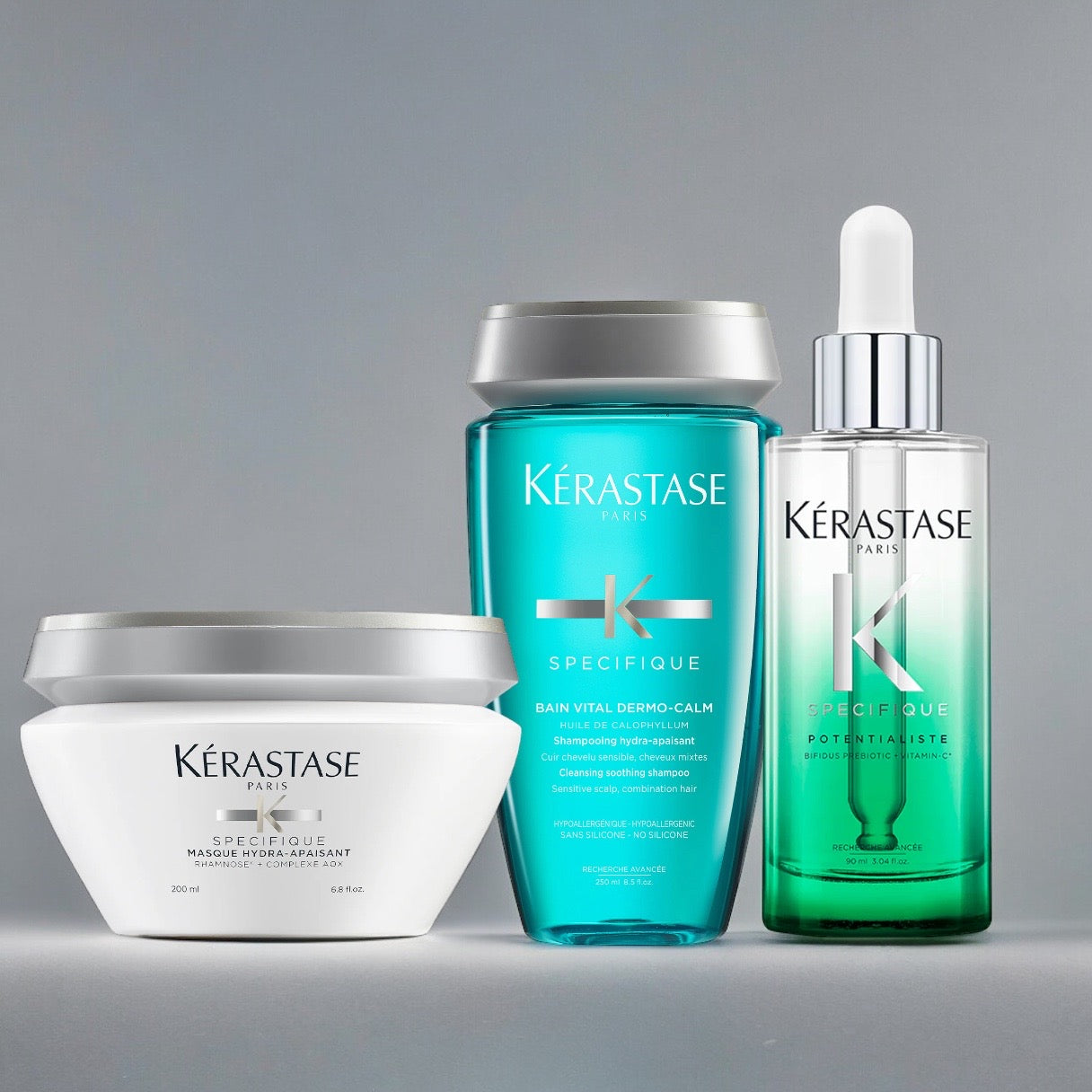 Kèrastase - Specifique Set - Gevoelige Hoofdhuid & Normaal tot Vet Haar - Kappers Goederen