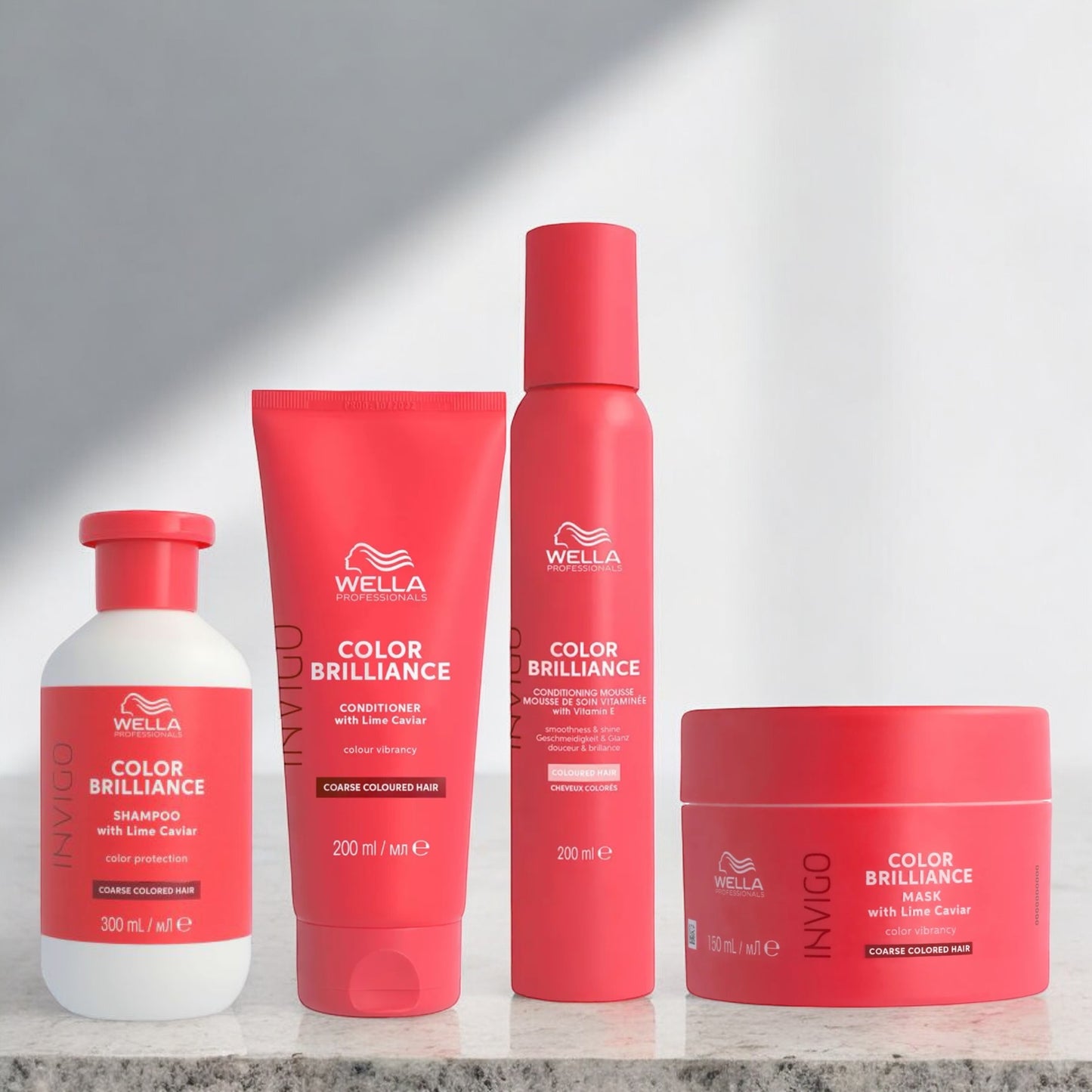 Wella Professionals - Color Brilliance - Gekleurd Haar - Shampoo, Conditioner, Masker & Mousse - Volledige Voordeelset - Kappers Goederen