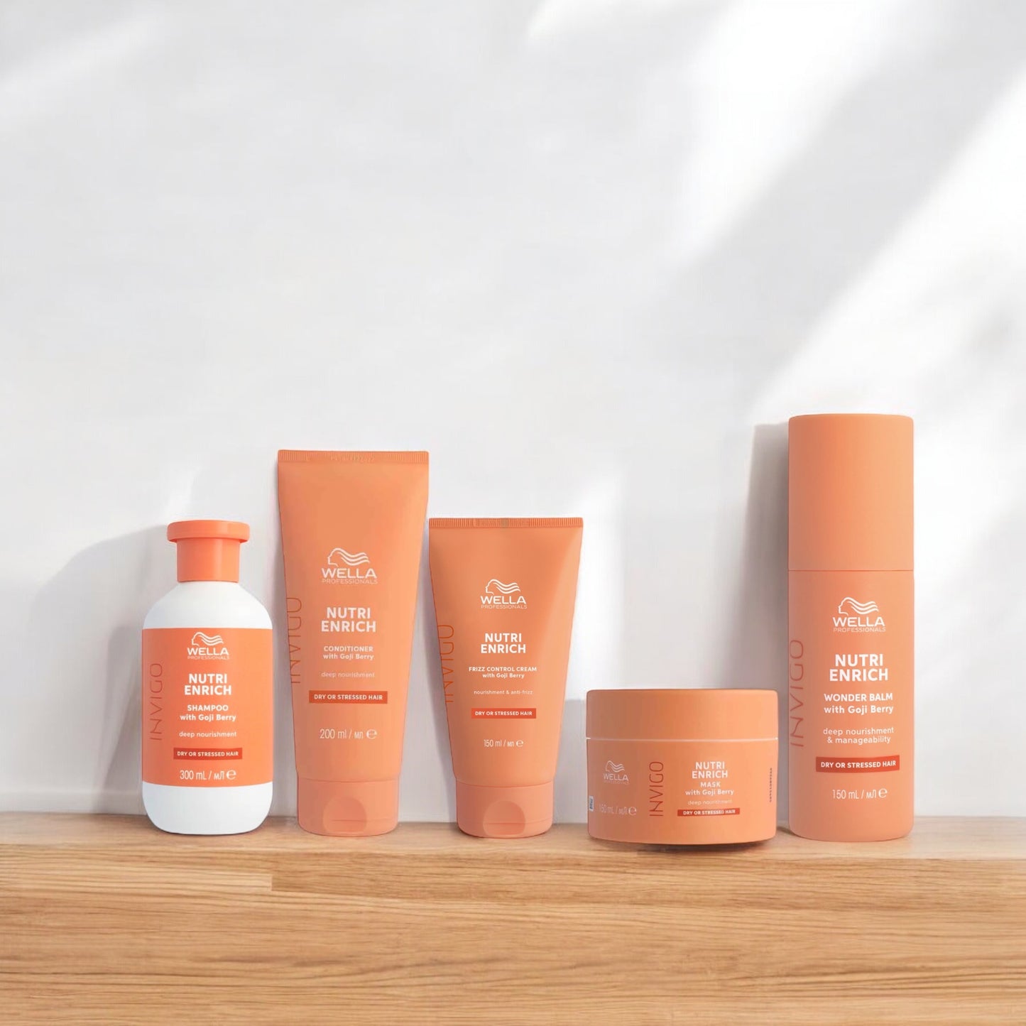 Wella Professionals - Nutri Enrich - Droog & Beschadigd Haar - 5 Stuks Voordeelset - Kappers Goederen
