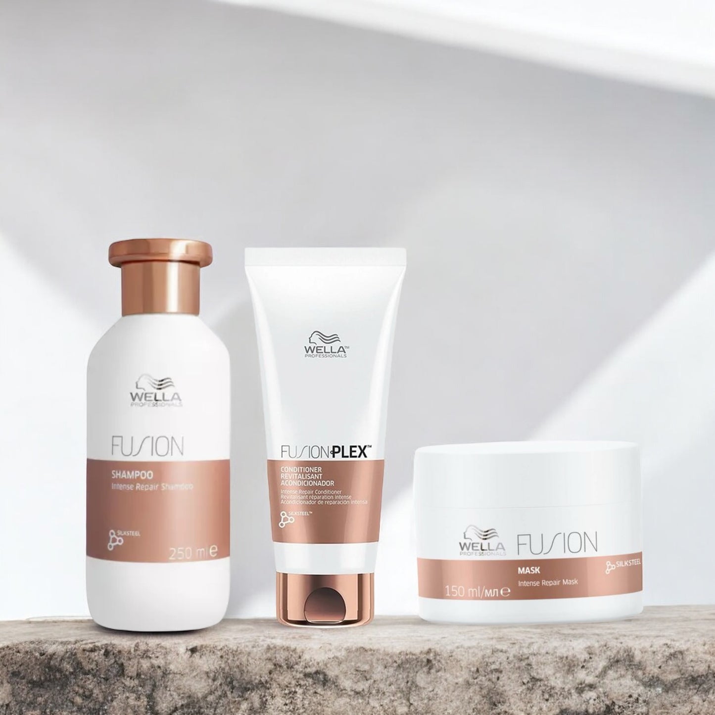 Wella Professionals - Fusion - Shampoo, Conditioner & Masker - Voordeelset - Kappers Goederen