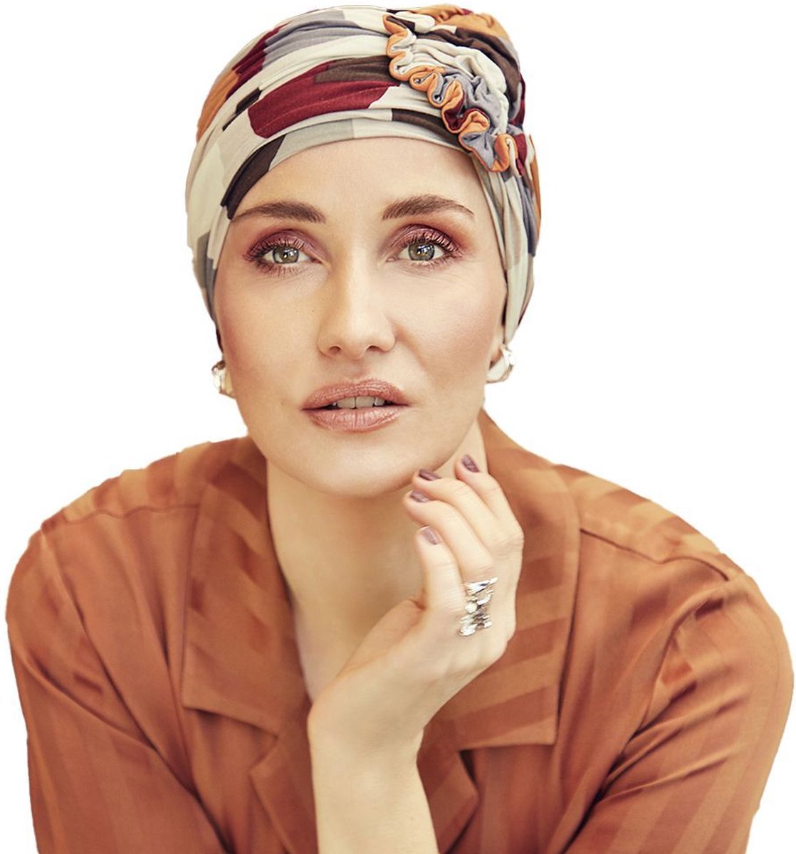 Christine Headwear - Lotus Turban  - Bamboo - Chemo Mutsje / Sjaaltje - Kappers Goederen