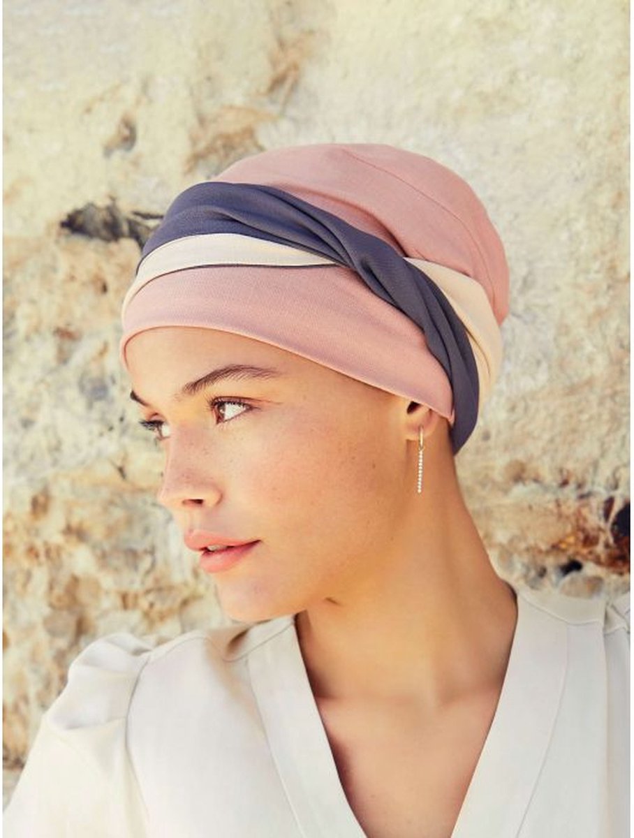 Christine Headwear - Viva Headwear - Mary V Turban - Chemomutsje / Sjaaltje - Kappers Goederen