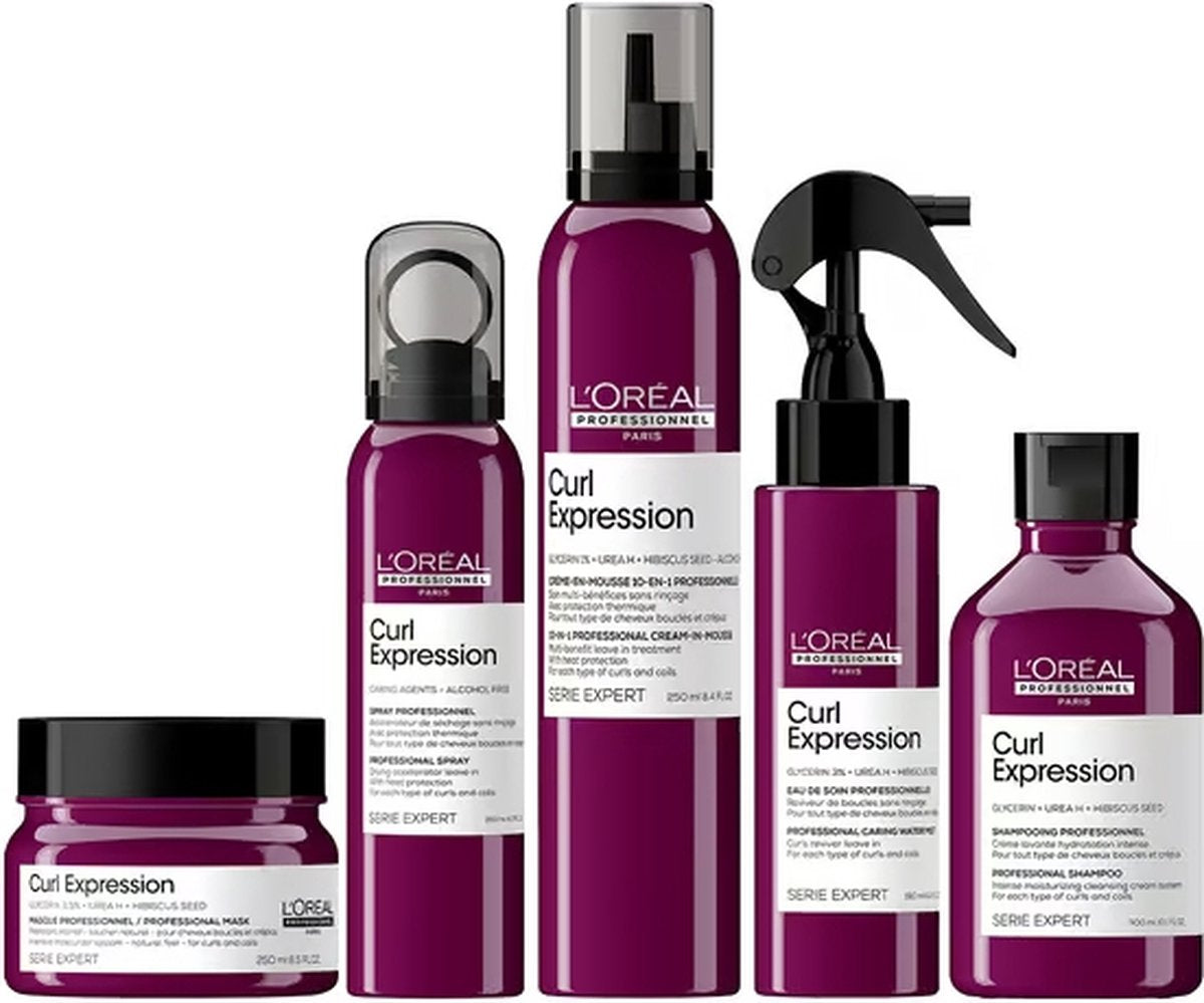 L`Oreal Professionnel - Curl Expression Set - Krullend Haar - 5 Stuks 31 - Kappers Goederen