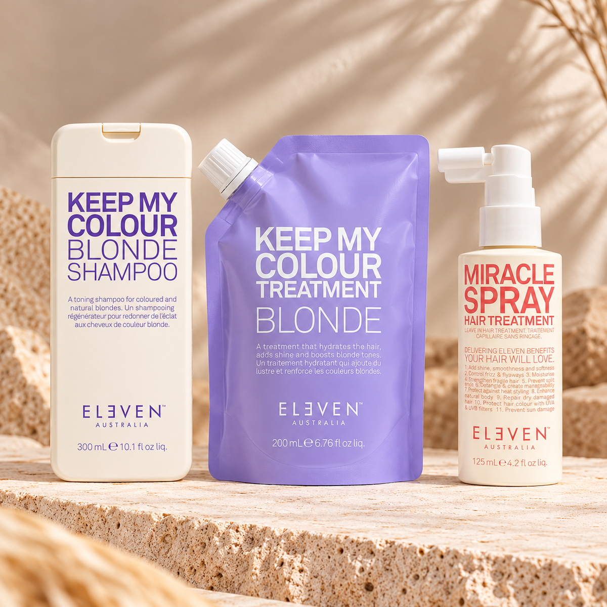 Eleven Australia - Keep My Colour Blonde Set - Shampoo + Treatment + Miracle Spray