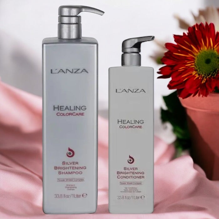 L'Anza - Healing Color Care - Silver Brightening Shampoo & Conditioner - Voordeelset