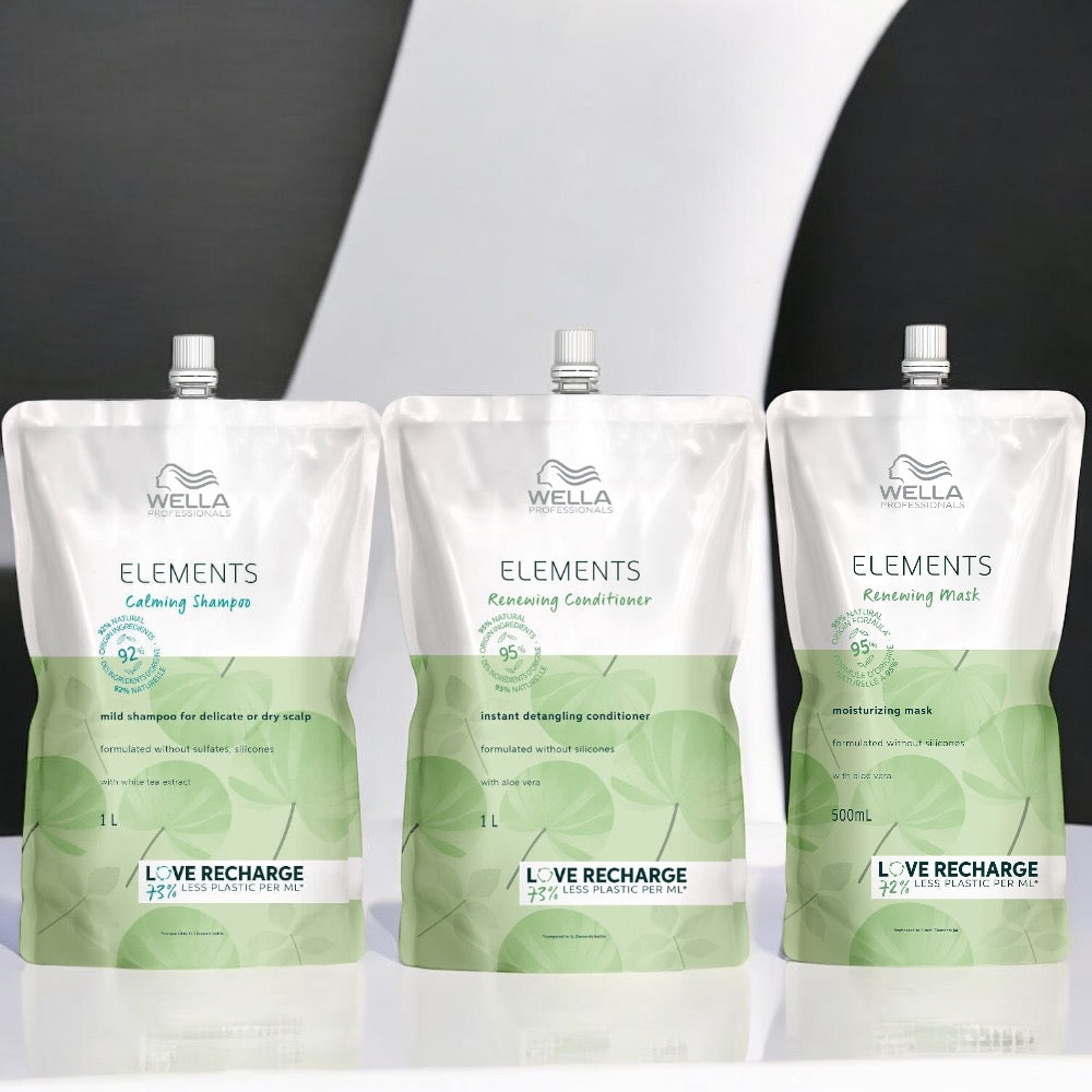 Wella Professionals - Elements - Shampoo, Conditioner & Masker - Voordeelset