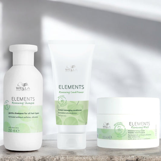 Wella Professionals - Elements - Shampoo, Conditioner & Masker - Voordeelset