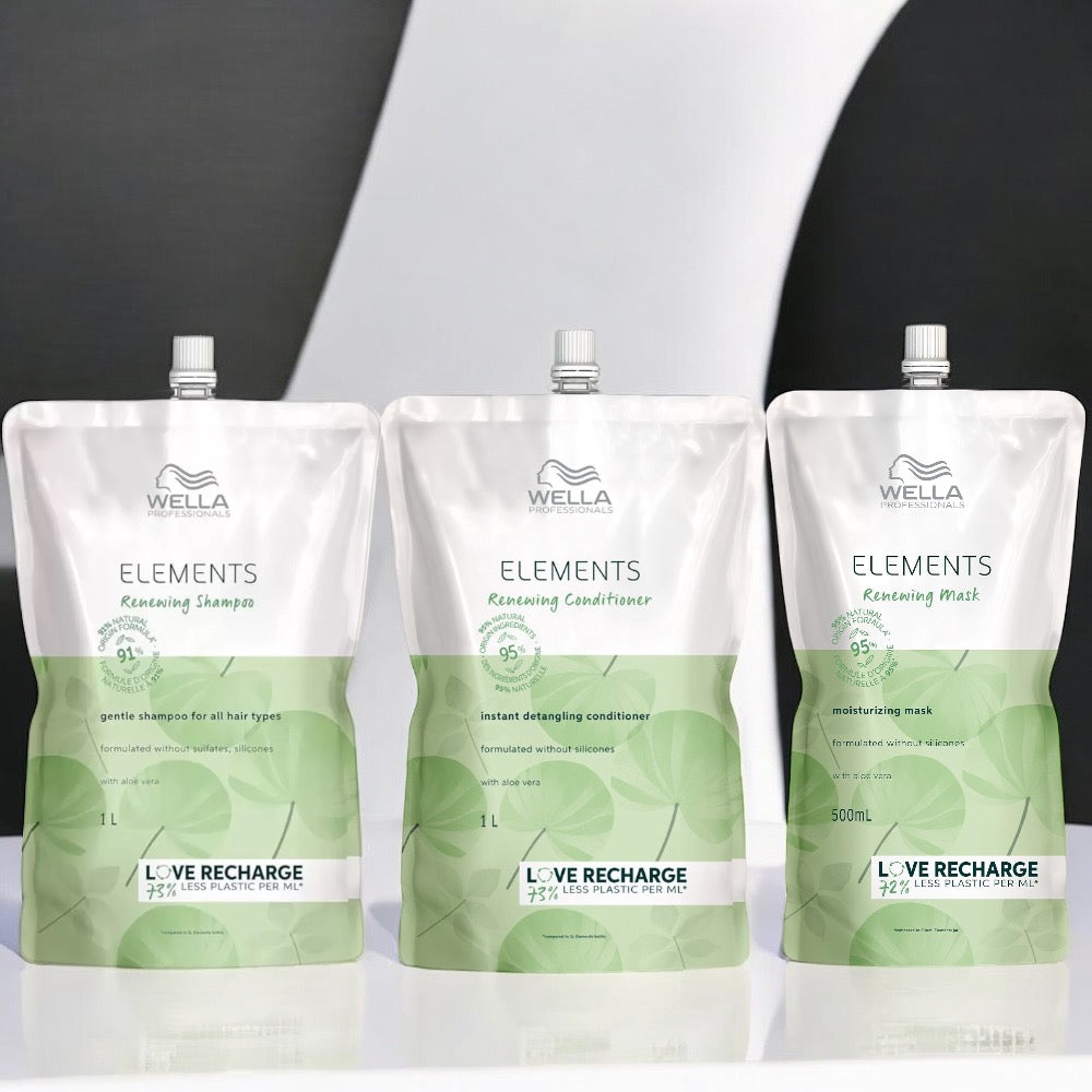 Wella Professionals - Elements - Shampoo, Conditioner & Masker - Voordeelset