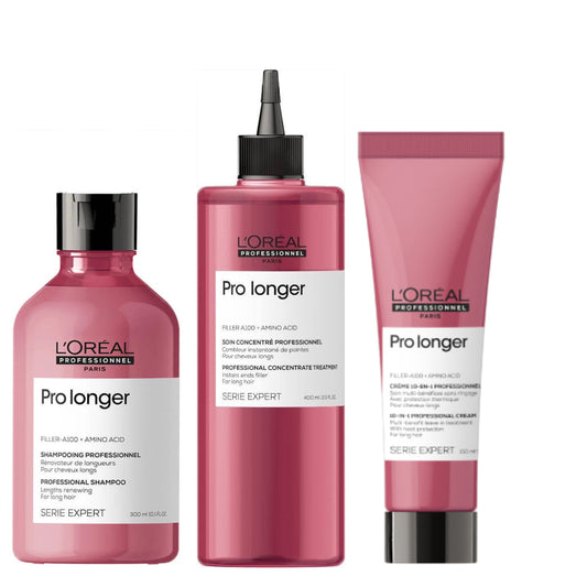 L`Oreal Professionnel - Pro Longer Set - Futloos Haar - 3 Stuks - Kappers Goederen