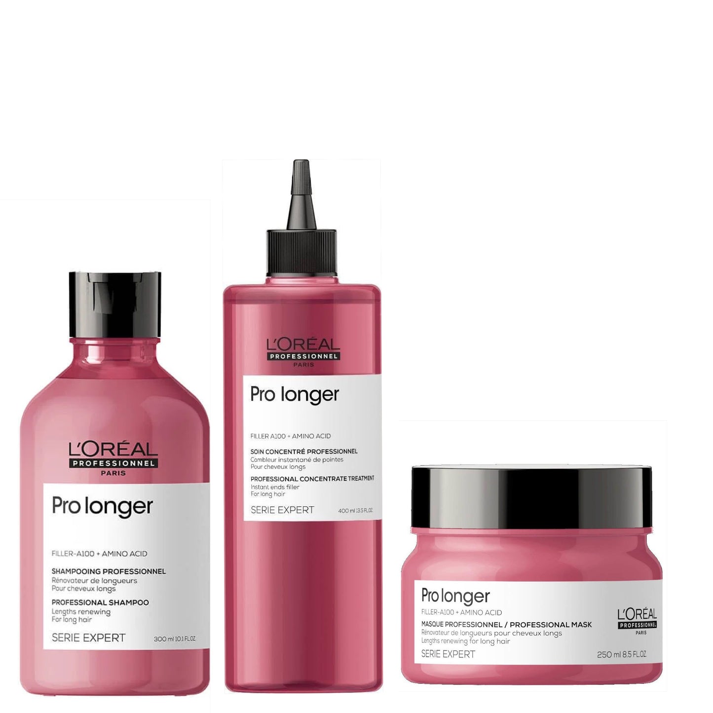 L`Oreal Professionnel - Pro Longer Set - Futloos Haar - 3 Stuks - Kappers Goederen