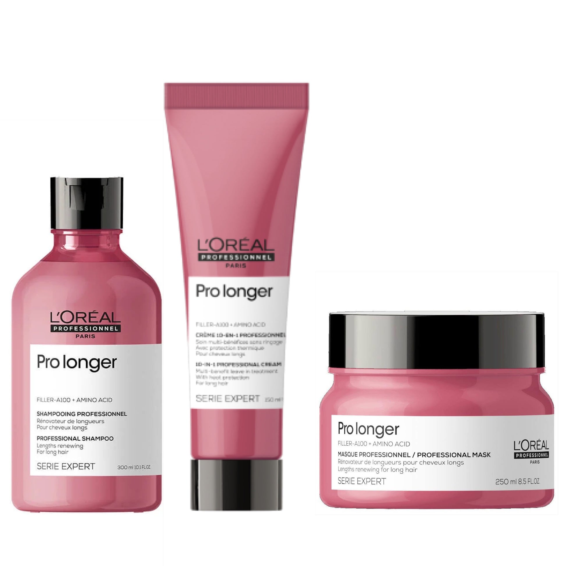 L`Oreal Professionnel - Pro Longer Set - Futloos Haar - 3 stuks - Kappers Goederen