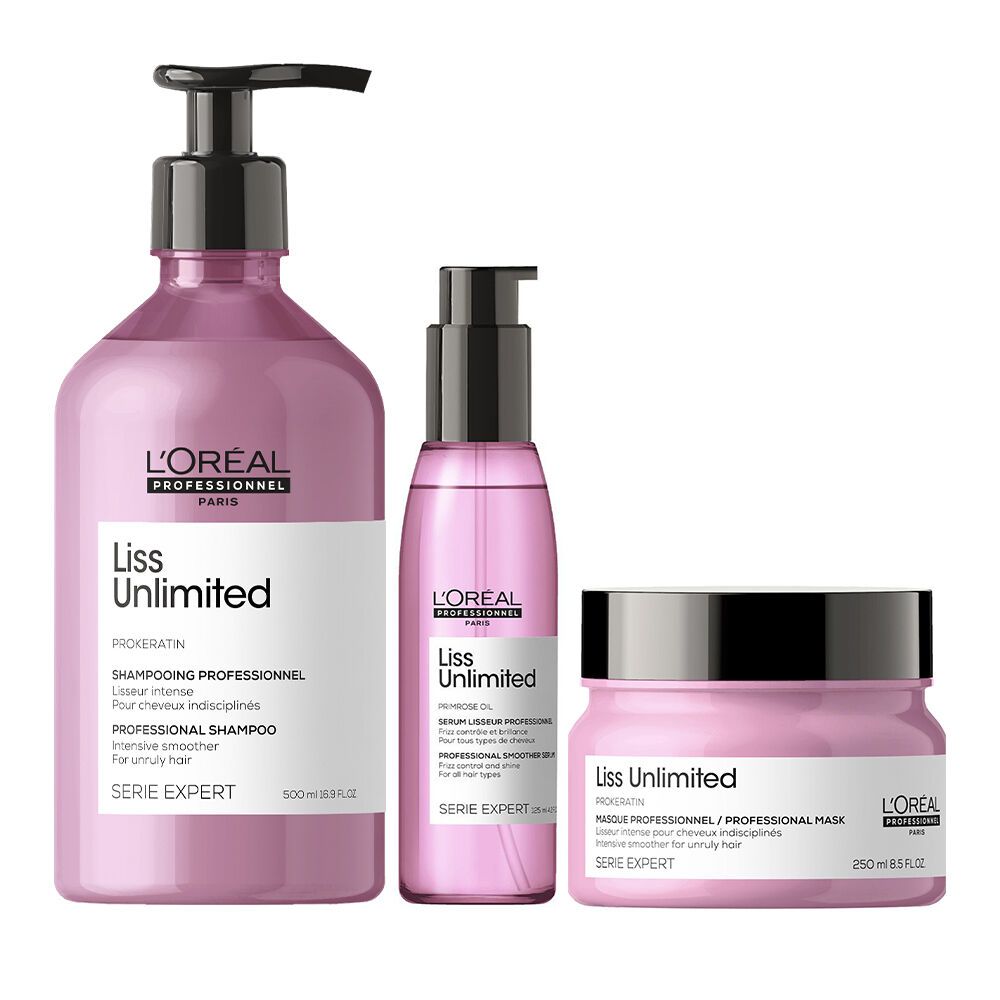 L`Oreal Professionnel - Liss Unlimited Set - Weerbarstig Haar 40 - Kappers Goederen