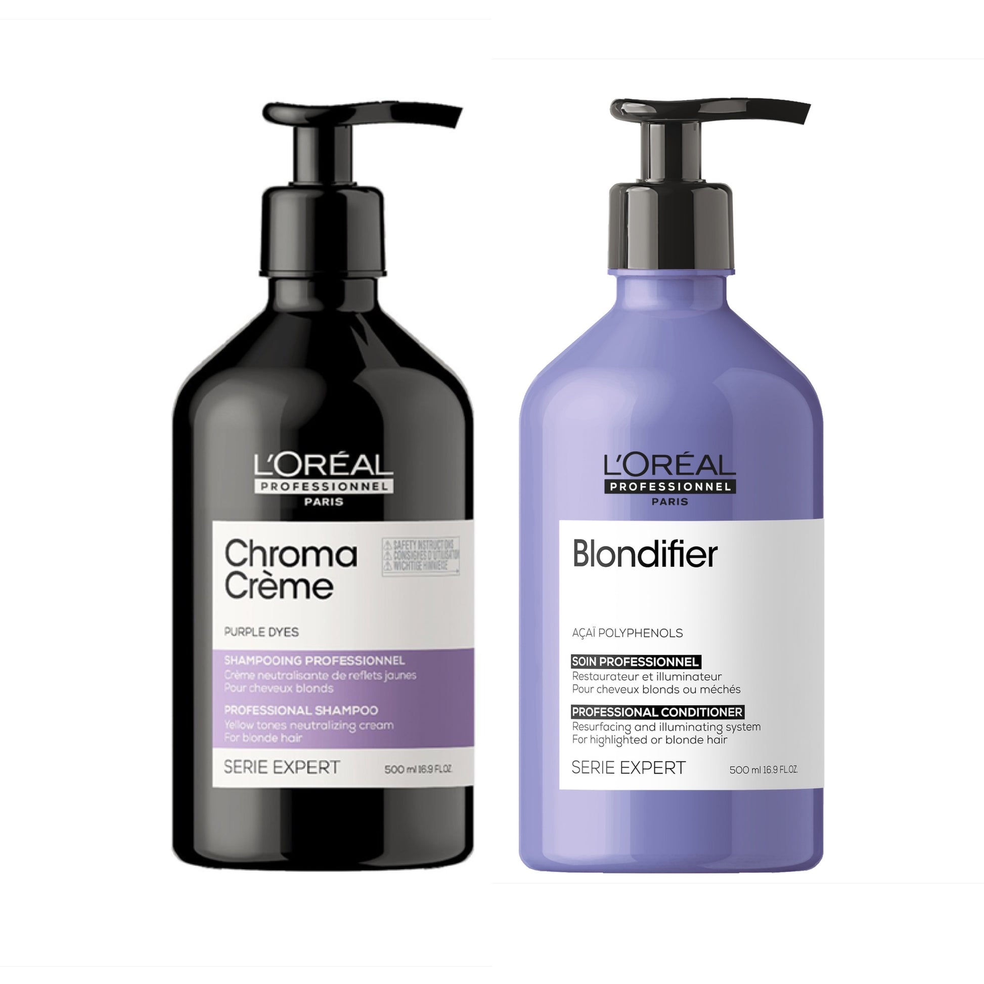 L`Oreal Professionnel - Chroma Creme & Blondifier Duo Set Groot - Kleur Neutraliserende Set 16 - Kappers Goederen