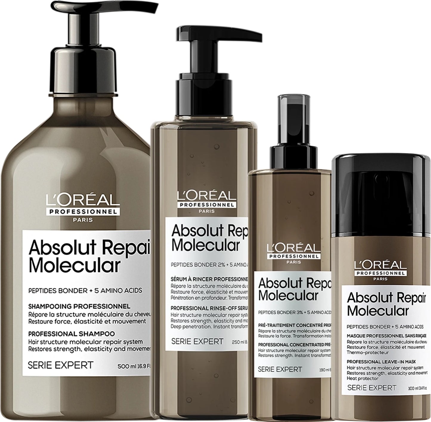 L`Oreal Professionnel - Absolut Repair Molecular Set Groot - Schade Herstel 7 - Kappers Goederen