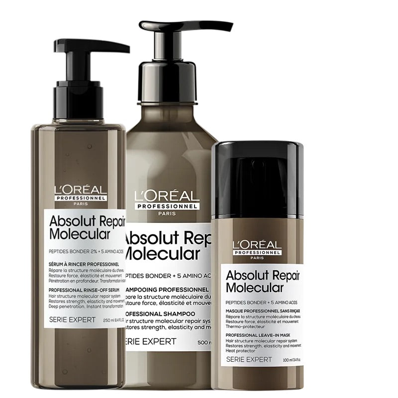 L`Oreal Professionnel - Absolut Repair Molecular Set - Schade Herstel 6 - Kappers Goederen