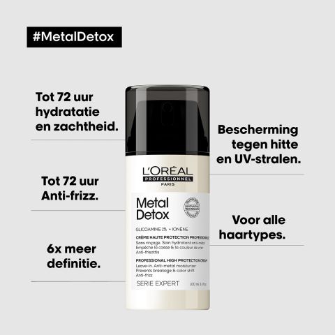 L`Oreal Professionnel - Metal Detox Creme - Beschadigd Haar 100ml - Kappers Goederen