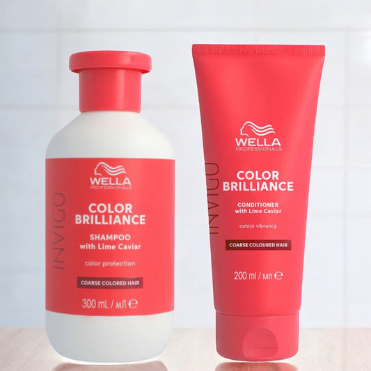 Wella Professionals - Color Brilliance - Gekleurd & Dik Haar - Shampoo & Conditioner - Voordeelset