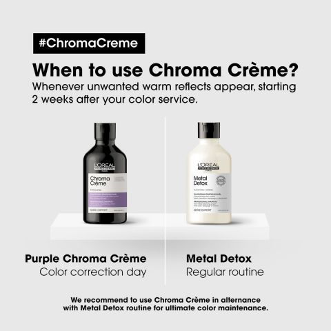 L`Oreal Professionnel - Chroma Creme Purple - Blond Haar - Kappers Goederen