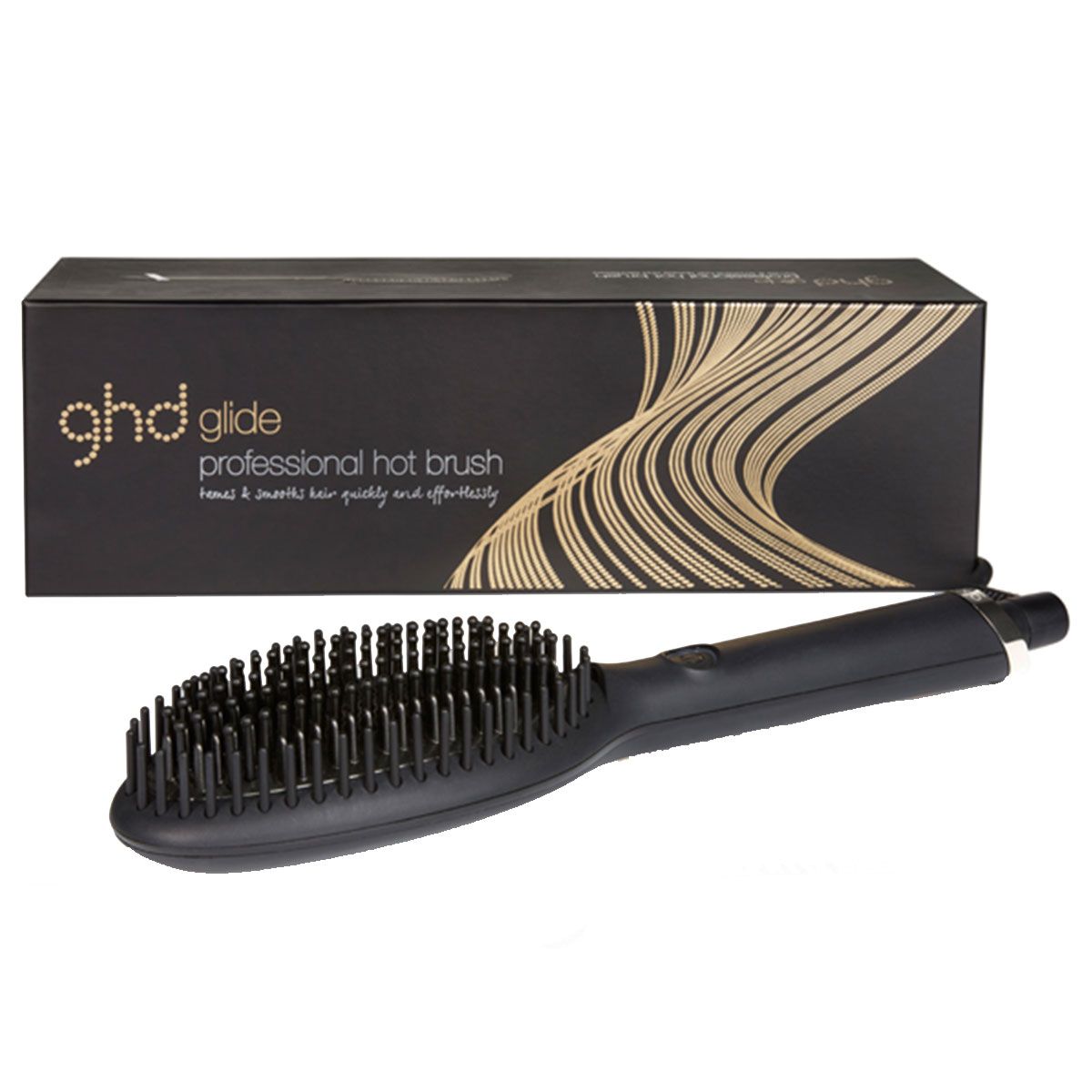 GHD - Glide - Hot Brush - Zwart - Kappers Goederen