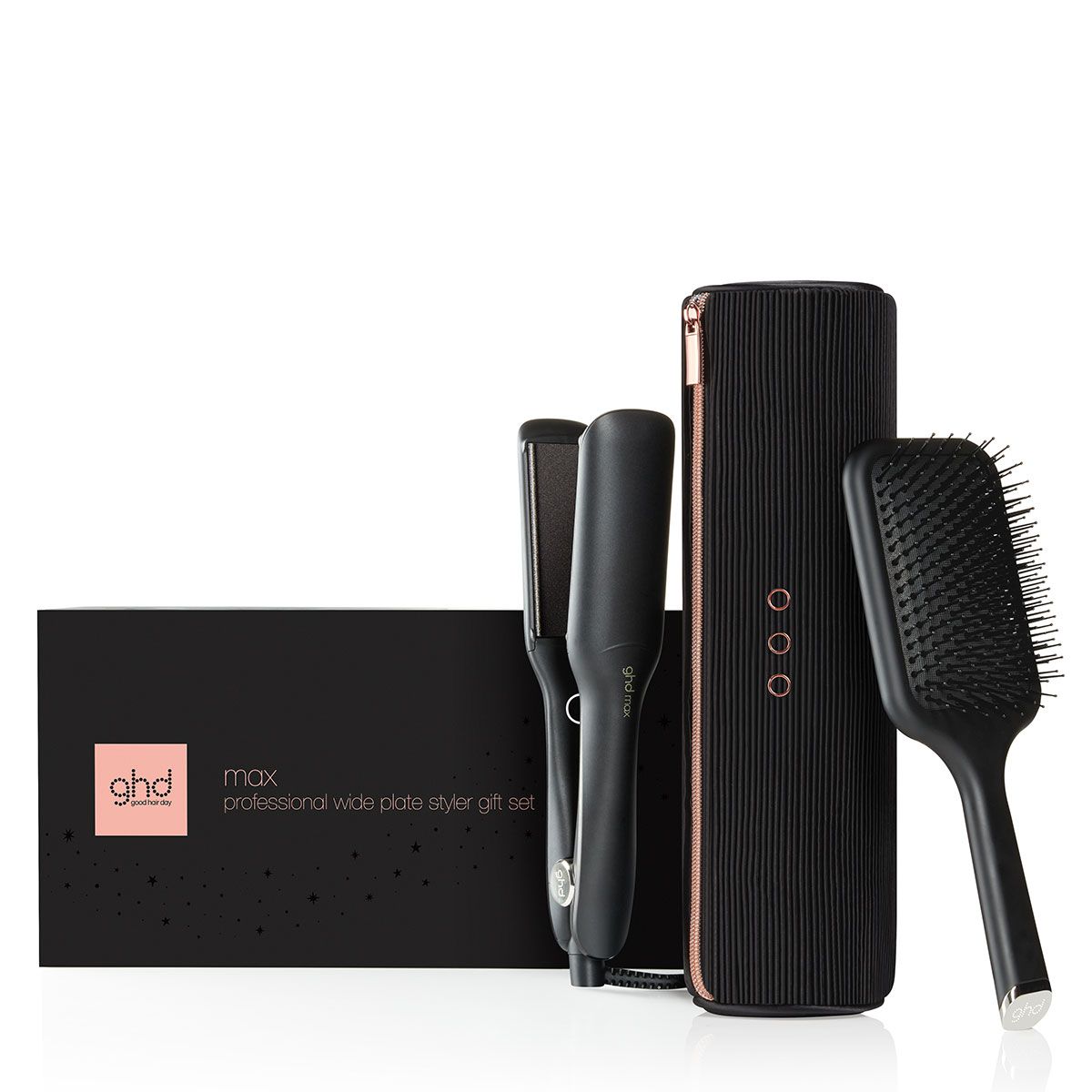 GHD - Max Styler Giftset - Zwart - Kappers Goederen