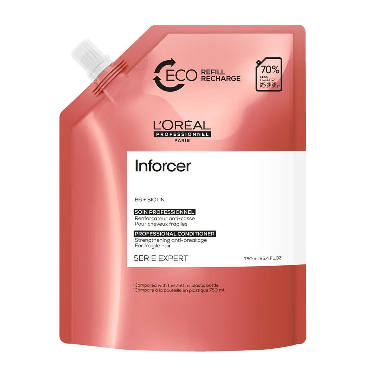 L`Oreal Professionnel - Inforcer Conditioner Refill 750ml - Breekbaar Haar - Kappers Goederen