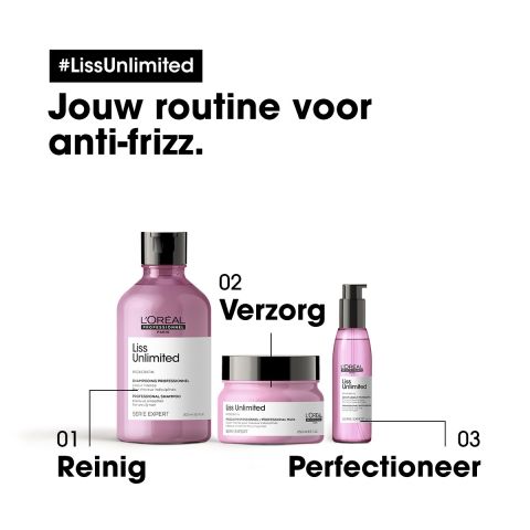 L`Oreal Professionnel - Liss Unlimited Shampoo - Weerbarstig Haar - Kappers Goederen