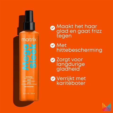 Matrix - Mega Sleek - Defrizzing Leave-In Spray - 250ml - Kappers Goederen