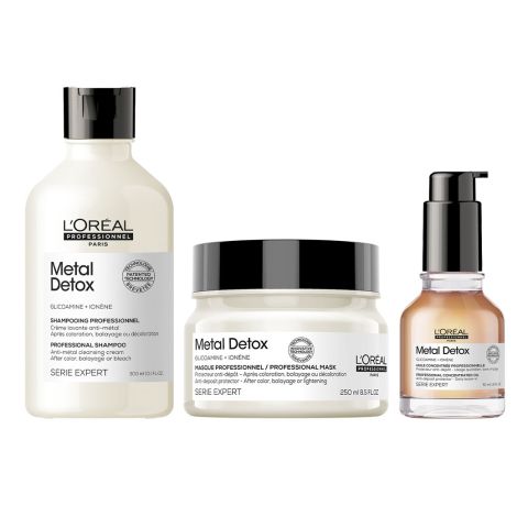 L`Oreal Professionnel - Metal Detox Kit - Beschadigd Haar - Kappers Goederen