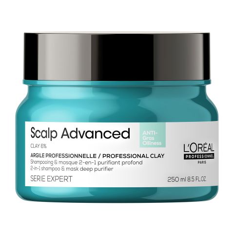 L`Oreal Professionnel - Scalp Advanced Anti- Oiliness 2-in-1 Haarklei - Vet Haar - Kappers Goederen