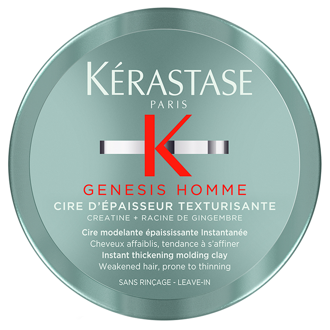 Kèrastase - Genesis Homme - Cire D`épaisseur Texturisante - Klei Voor Dunner Wordend Haar - 75ML - Kappers Goederen