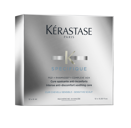 Kèrastase - Specifique - Cure Apaisante - Anti-Discomfort / Geïrriteerde Hoofdhuid - 12X6ML - Kappers Goederen